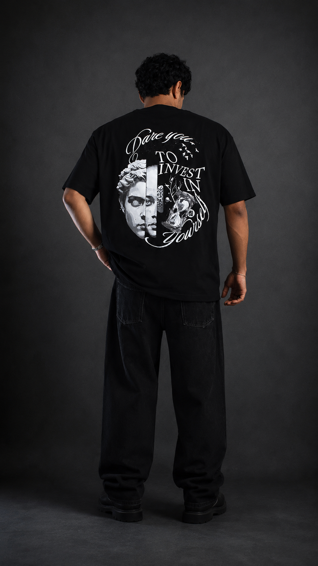 Dare You To Invest In Yourself (Black) front